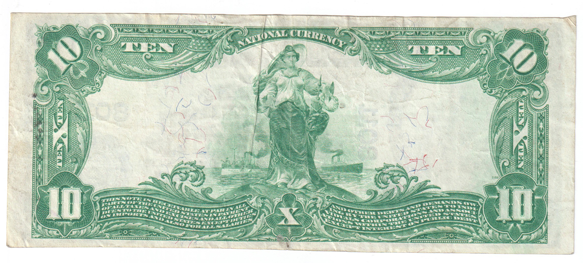 1902 $10 Blue Seal - Wellston, MO Charter #8011 - VF