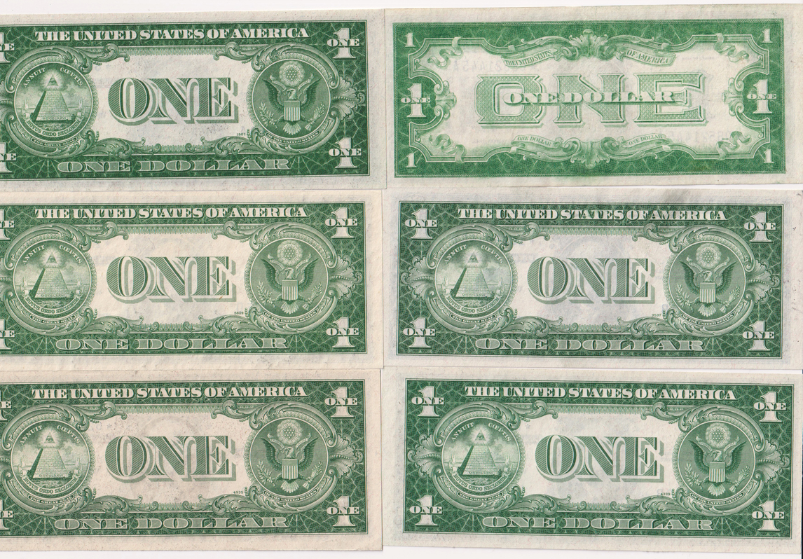 Group of 39 small size $1 notes including multiple star notes