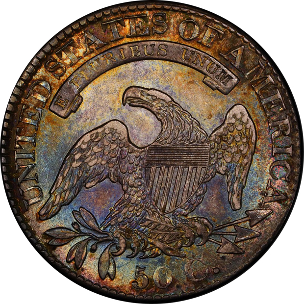 1827/6 PCGS AU-58+ (mislabled)