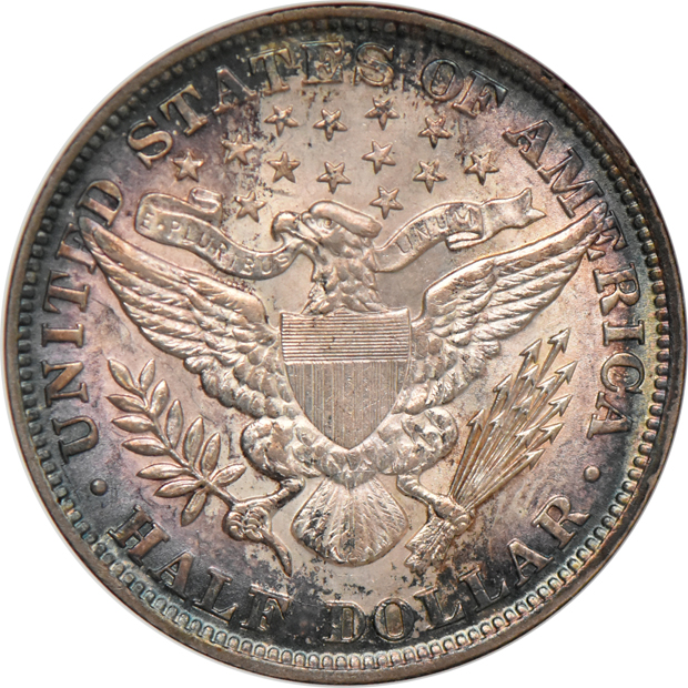 1895 AU-50, 1903 AU-50, and a 1904 AU-55, all ANACS