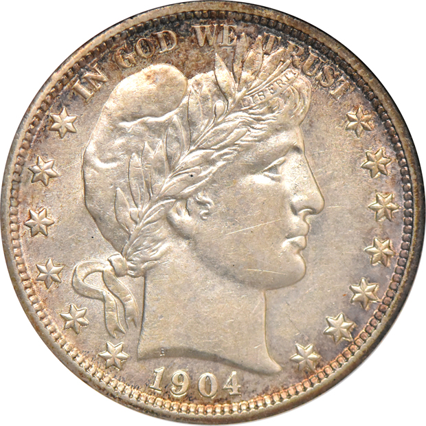 1895 AU-50, 1903 AU-50, and a 1904 AU-55, all ANACS