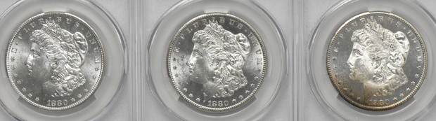 Eighteen 1880-S, all CACG MS-63