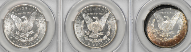 Seven 1881-S, all CACG MS-65