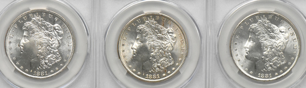 Twenty 1881-S (nineteen MS-64 and one MS-64+), all CACG