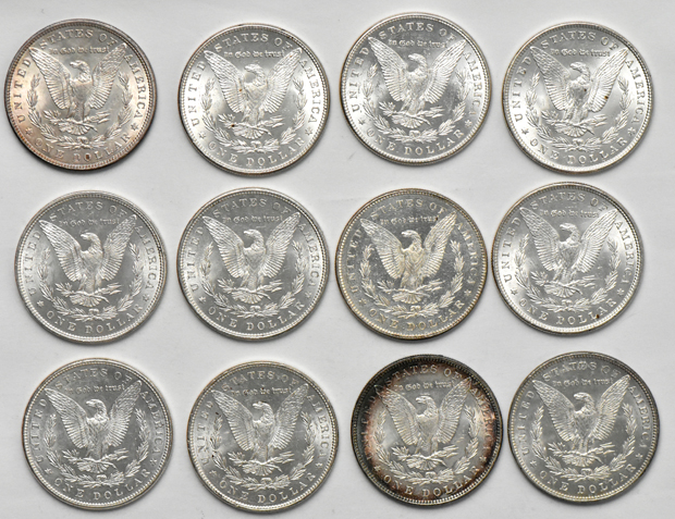 Collection of 23 Morgan dollars