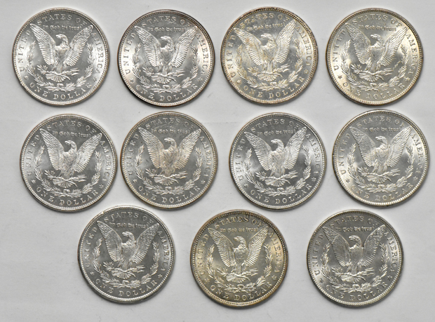Collection of 23 Morgan dollars