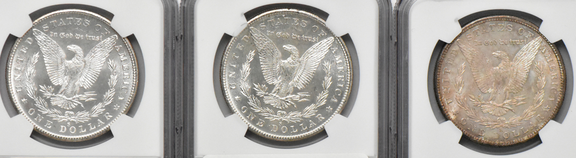 Ten 1880-S, all NGC MS-64