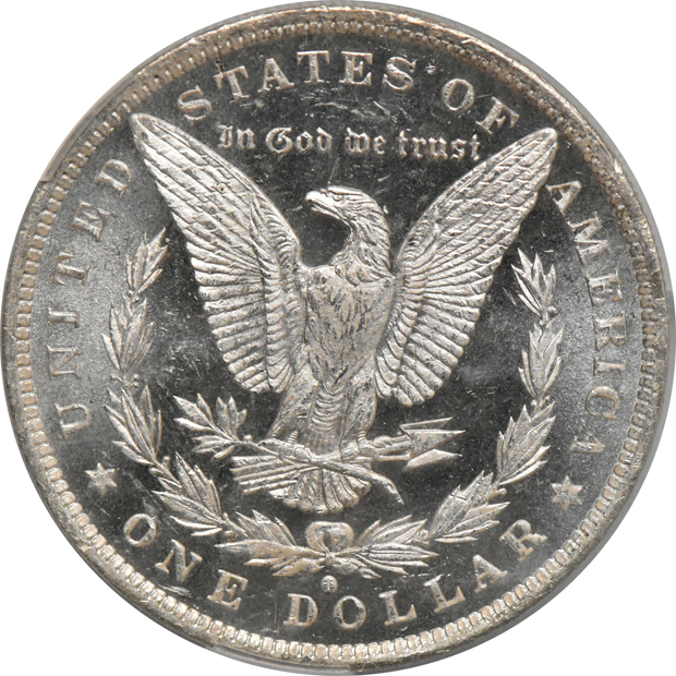 1884-O MS-64+PL, 1888 MS-64PL, and a 1904-O MS-64PL, all CACG