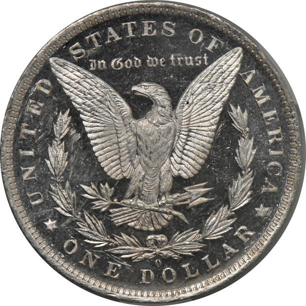 1884-O MS-62DMPL, and an 1884-O MS-63DMPL, all CACG