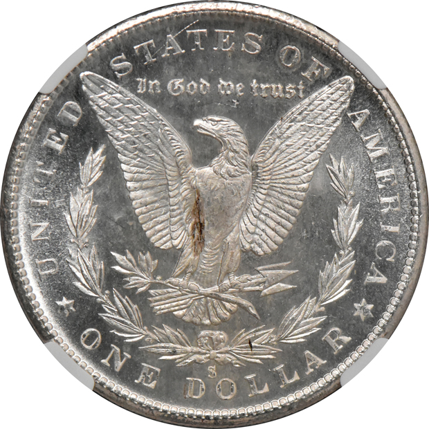1880-S MS-65 Star, 1880-S MS-65+ Star, and an 1880-S MS-66+ Star, all NGC