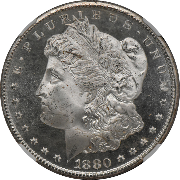 1880-S MS-65 Star, 1880-S MS-65+ Star, and an 1880-S MS-66+ Star, all NGC