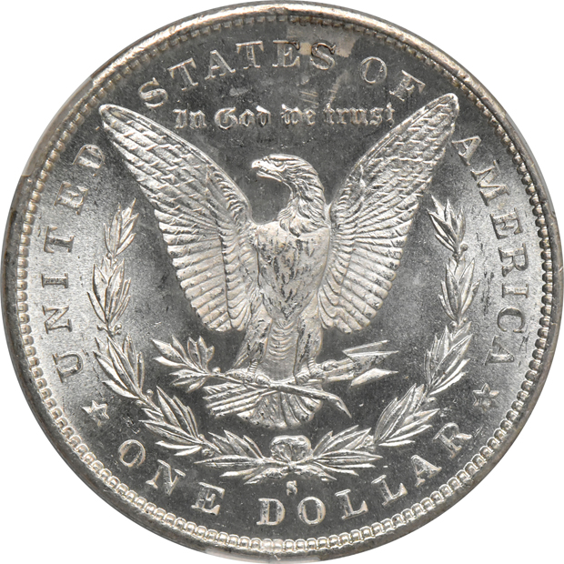1889-O MS-62, and an 1891-S MS-64, both CACG