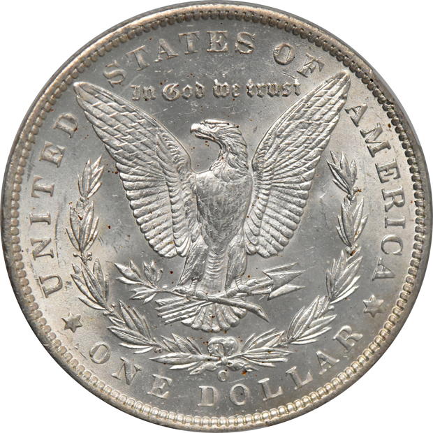 1889-O MS-62, and an 1891-S MS-64, both CACG