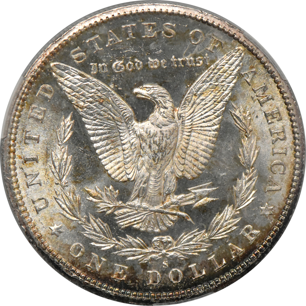 1887-S and 1889-S, both CACG MS-63