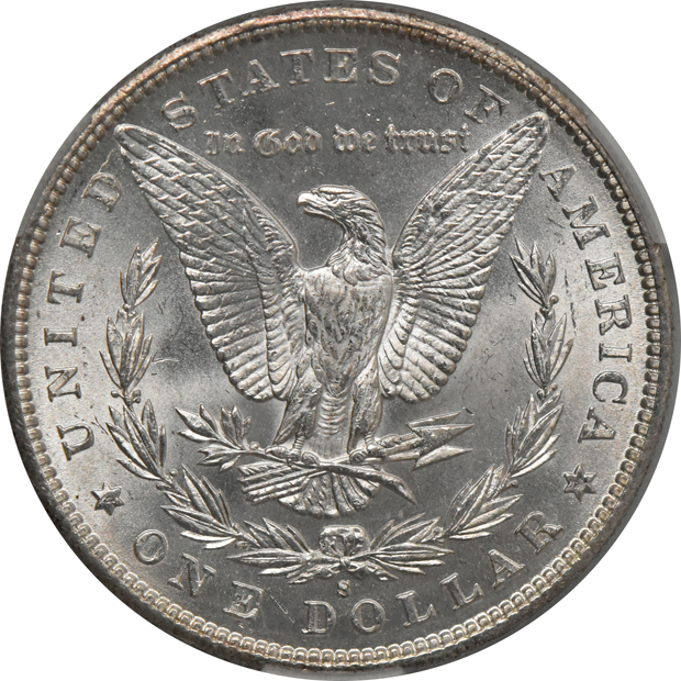 1887-S and 1889-S, both CACG MS-63