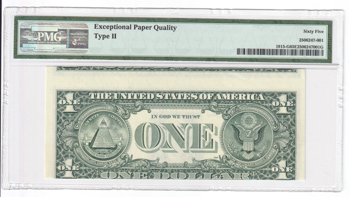 Error Currency - 1988-A $1 Chicago Federal Reserve Note Fr# 1915-G Inverted Over Error - PMG GemCU-65 EPQ