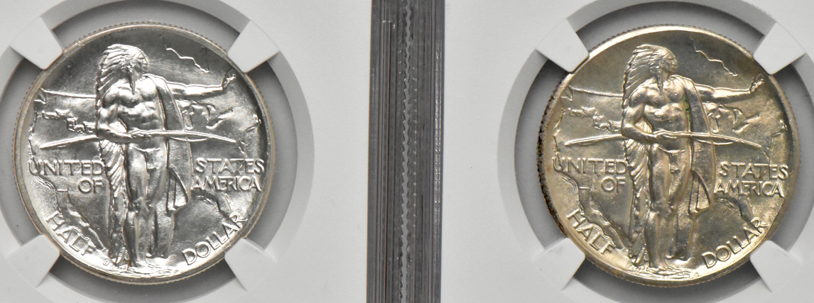 Four Oregon Trail commemorative half dollars, all NGC MS-64