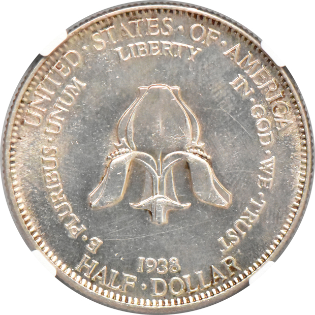 1924 Huguenot MS-65, and a 1938 New Rochelle MS-64 PL, both NGC