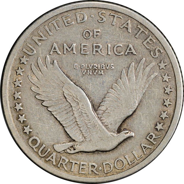 1916 Standing Liberty Quarter PCGS F-12