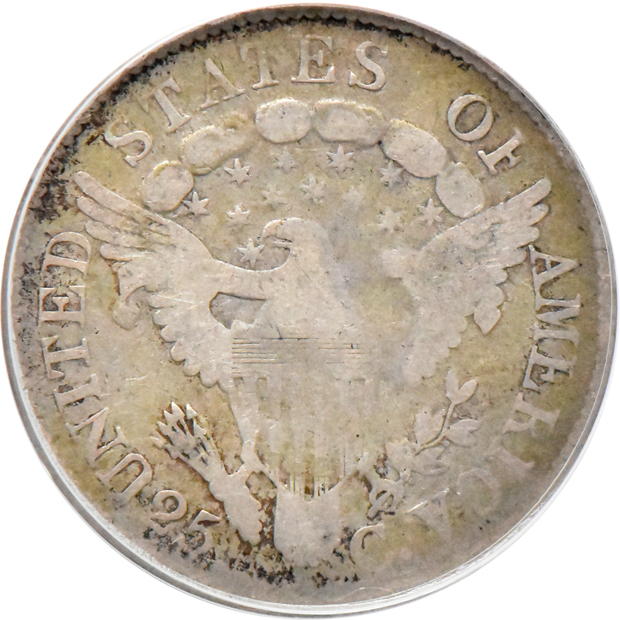 1806 Draped Bust quarter B-3 Good details/cleaned, and an 1836 Capped Bust half dollar O-108 XF details/damaged, both ANACS