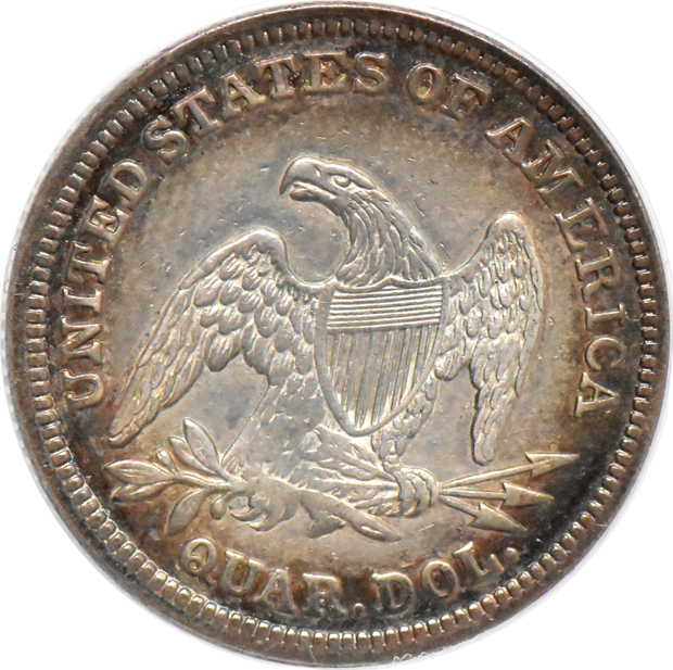 1839 No Drapery ANACS AU details/cleaned