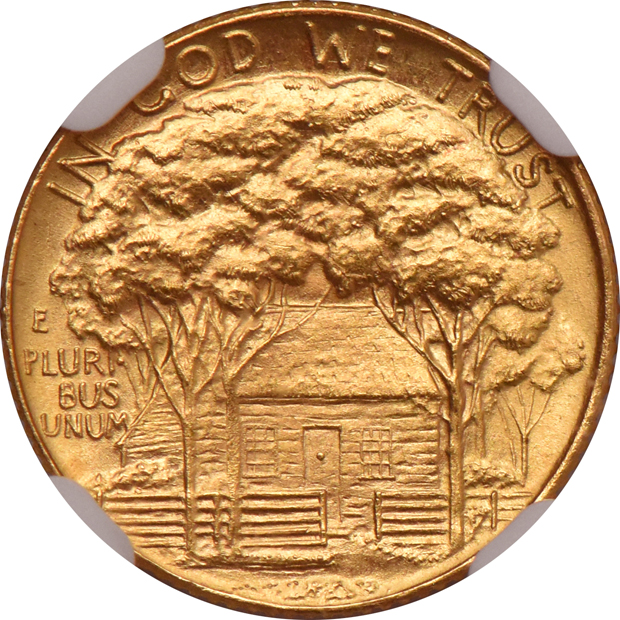 1922 $1 Grant Memorial NGC MS-63