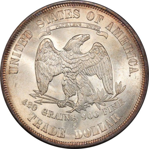1875-S Trade PCGS MS-66