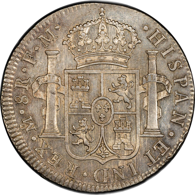 Mexico - 1788-Mo FM 8 reales - PCGS AU-58