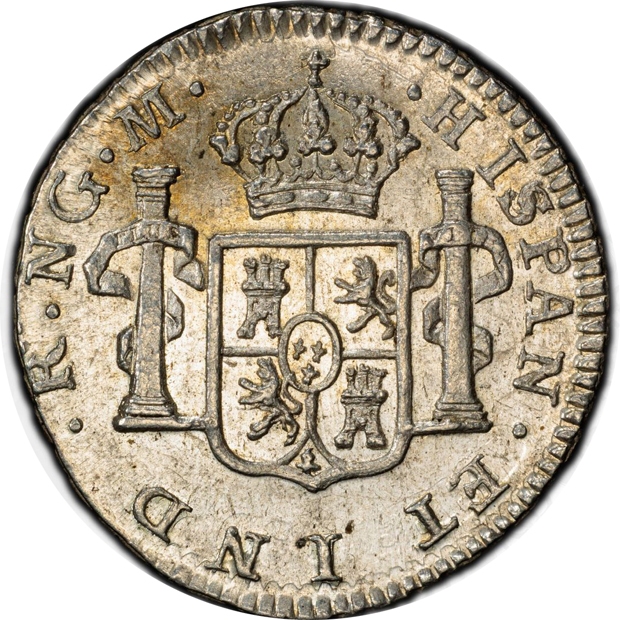 Guatemala - 1808-NG M 1/2 reale - PCGS MS-63