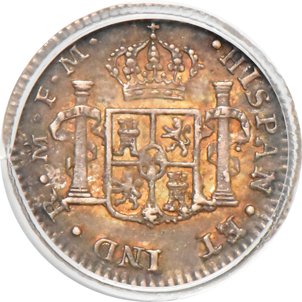 Mexico - 1773-Mo FM 1/2 reale PCGS AU-58, 1800-Mo FM 1/2 reale PCGS AU-50, and an 1803-Mo FT 1/2 reale NGC MS-63