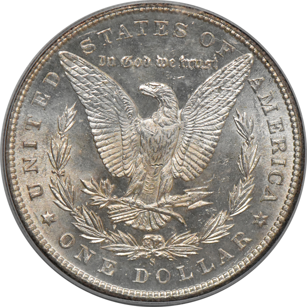 1899-S MS-62, and a 1900-S MS-63, both PCGS