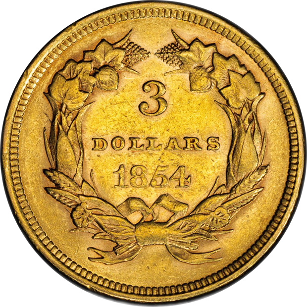1854 PCGS AU-55