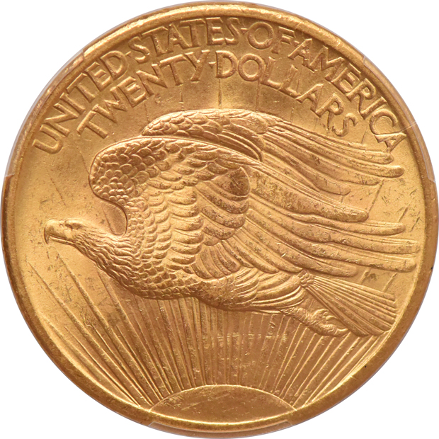 1907 No Motto Saint Gaudens PCGS MS-65