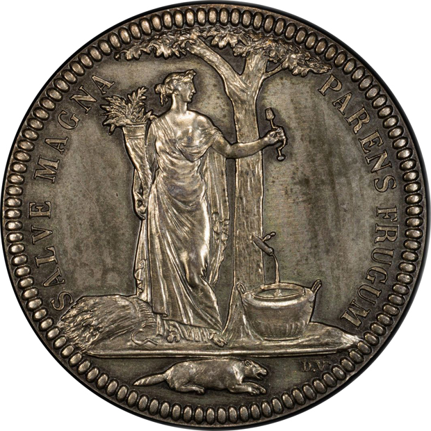 (1796) Castorland Restrike Medal Cornucopia Edge PCGS MS-62