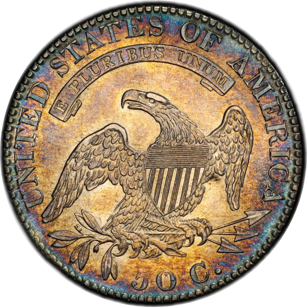 1819 Large 9 Over 8 O-105 PCGS AU-58