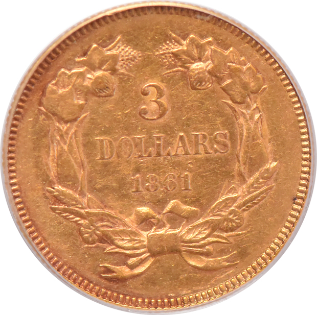 1861 PCGS AU-50