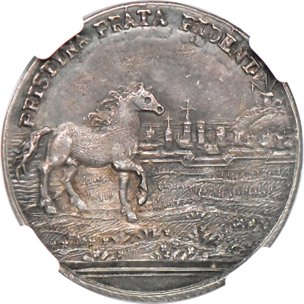 Spain - 1759 Herrera-6 Barcelona Carlos III Proclamation Silver Medal NGC MS-62