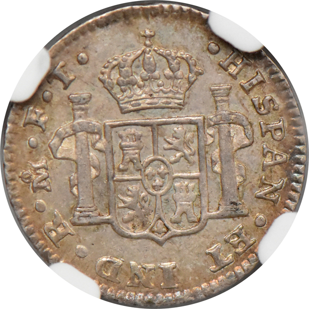 Mexico - 1802-Mo FT 1/2 real - NGC MS-64