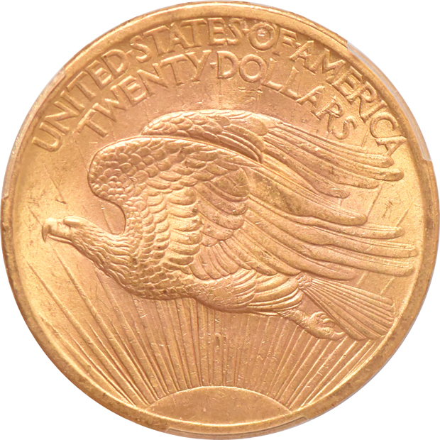 1907 No Motto Saint-Gaudens PCGS MS-63