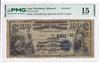 1902 $100 Blue Seal Date Back - Cape Girardeau, MO Charter #4611 - PMG F-15/edge damage/rust