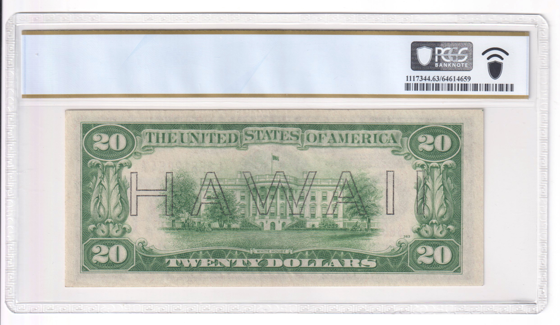 1934-A $20 Hawaii Fr# 2305 - PCGS ChCU-63 PPQ