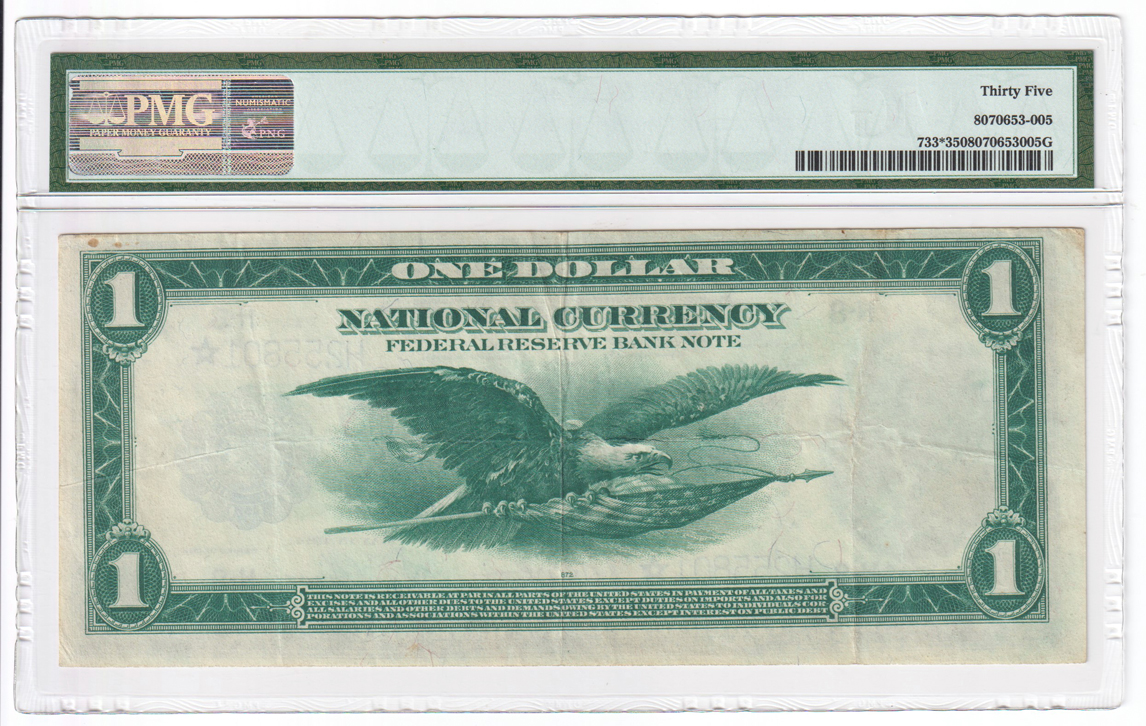 1918 $1 St. Louis Star Fr# 733 - PMG VF-35