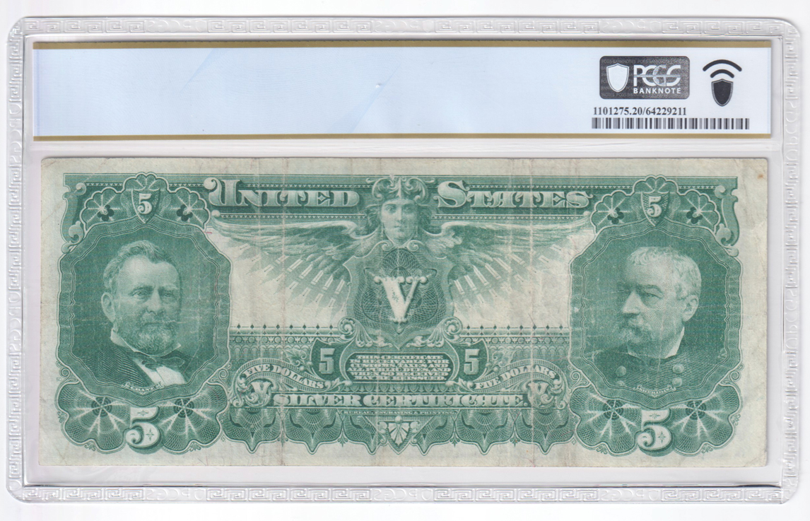 1896 $5 Educational Fr# 268 - PCGS VF-20