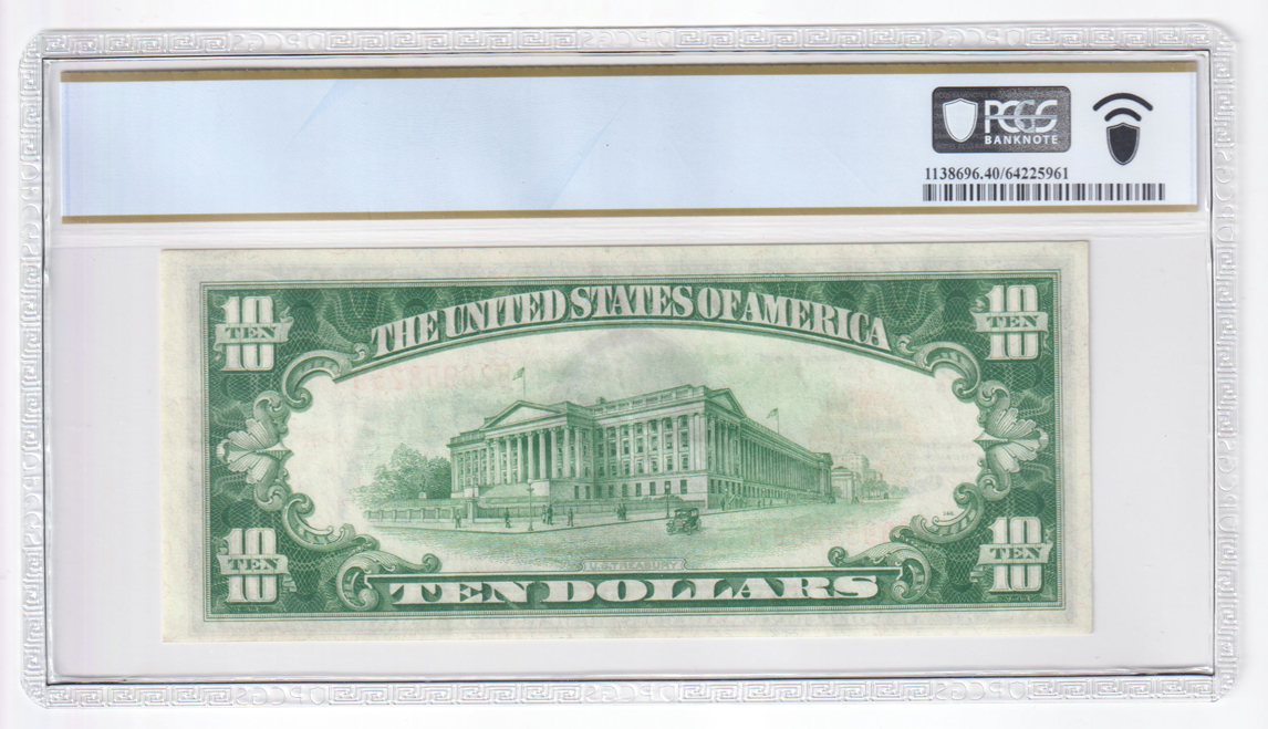 1928 $10 Fr# 2400 - PCGS XF-40 PPQ