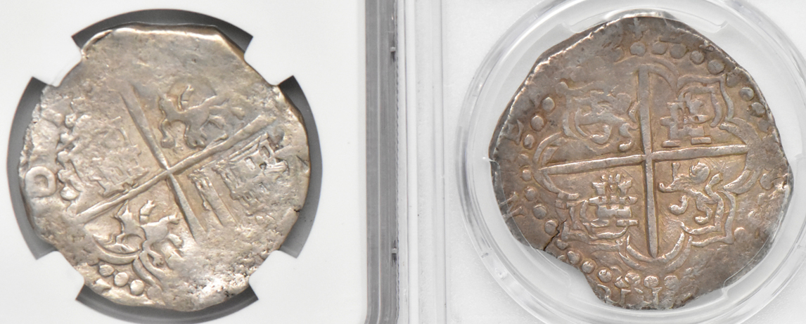 Bolivia - Four certified 8 reales