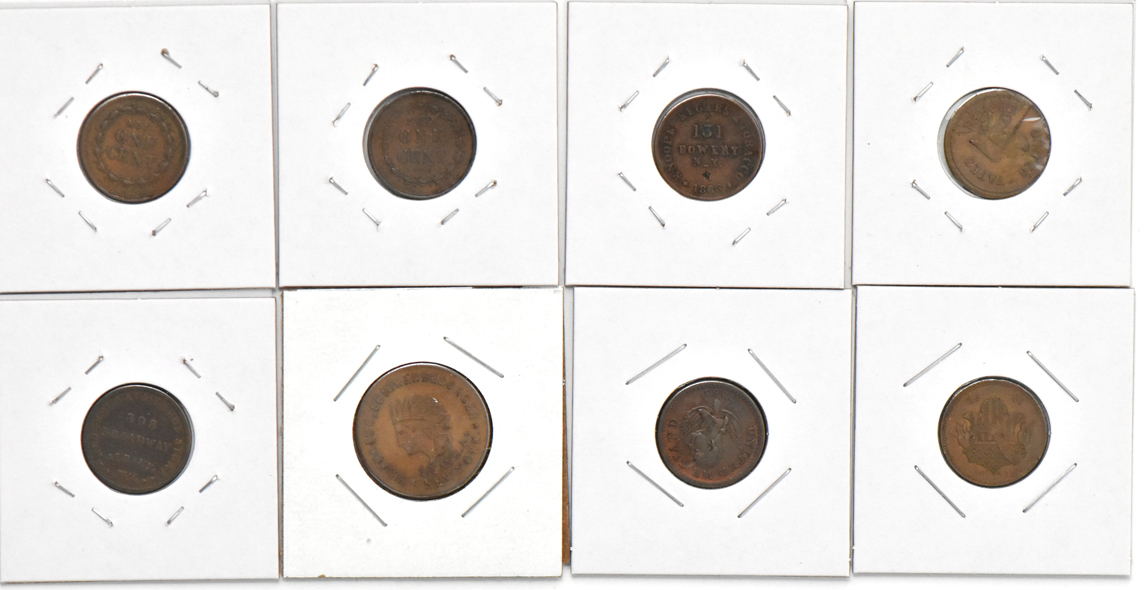 Collection of 47 Civil War tokens