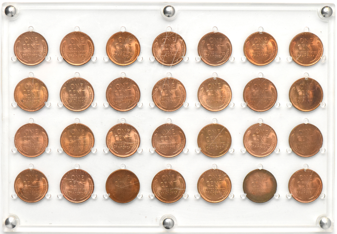 Collection of Lincoln cents, 1929 through 1948-S, in two Seitz Coin Cases