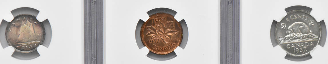 Canada - 1937 date set, all NGC