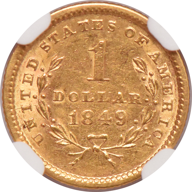 1849 Open Wreath, and an 1851, both NGC AU-55