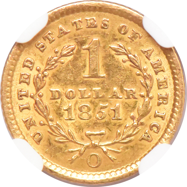 1851-O NGC MS-61